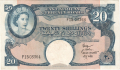 East Africa 20 Shillings, (1958-60)